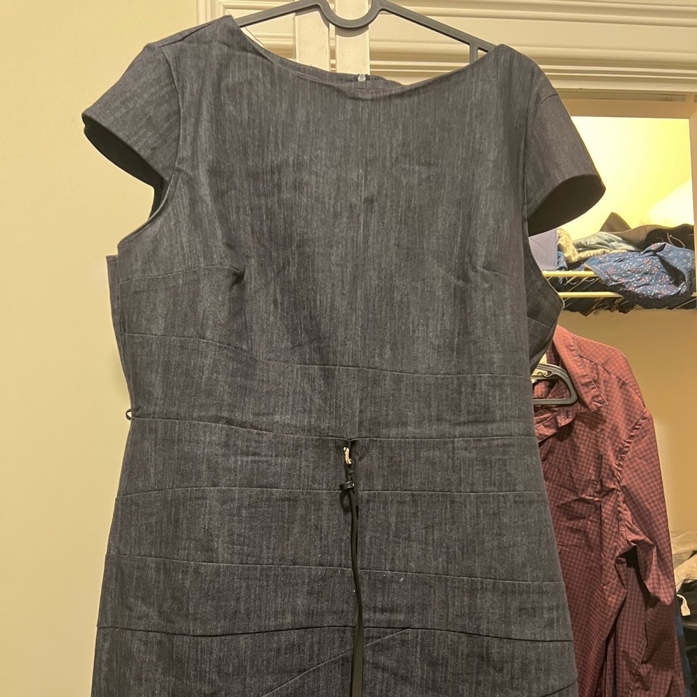 Blackish denim type formal dress
